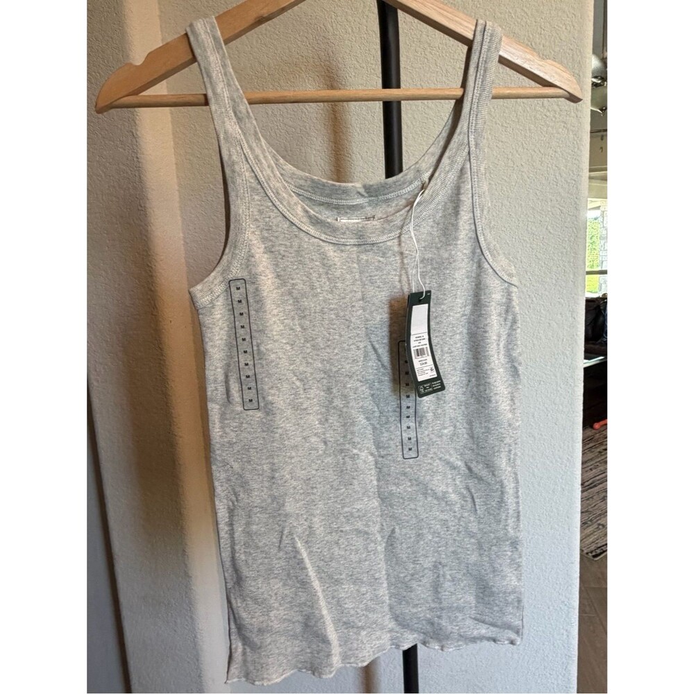 Alpine Design Light Gray Scoop Neck Tank Top M